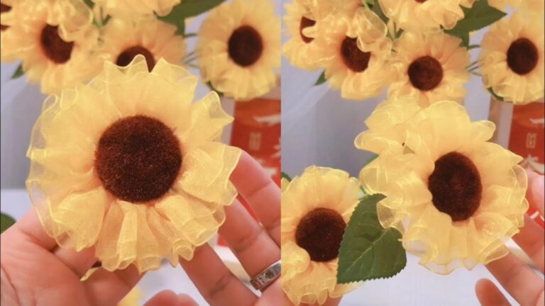 Diese einfache Idee verwandelt Stoffreste in wunderschöne Rosen für dein Zuhause…