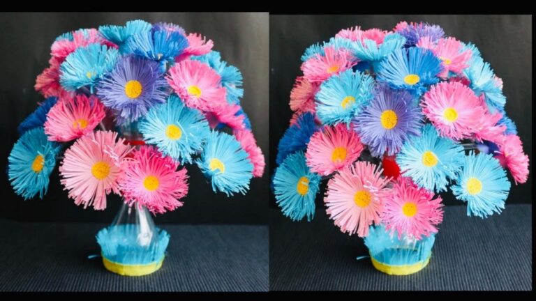 Diese einfache Idee, um Plastikflaschen in traumhafte Vasen zu verwandeln, wird dich