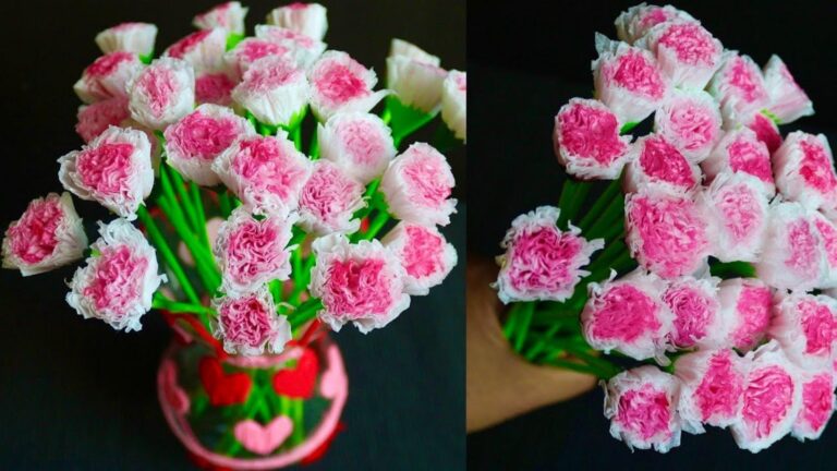 Dieser einfache Trick verwandelt gewöhnliches Bastelpapier in aufwendige Blumen …