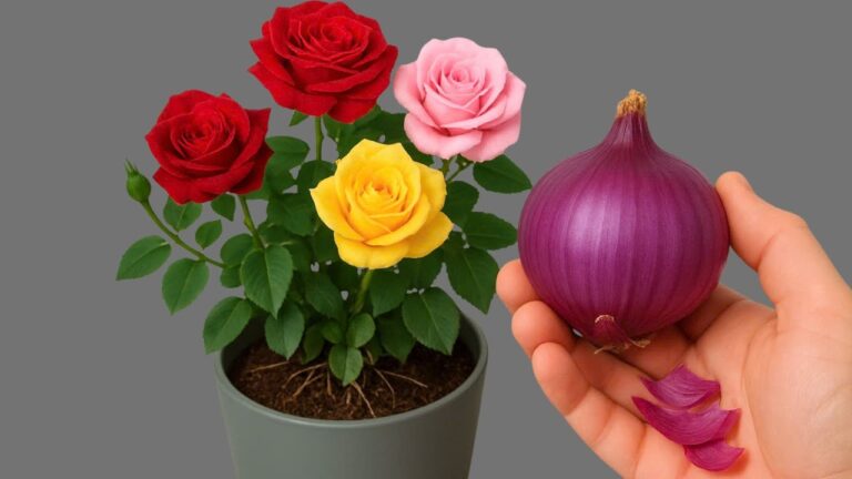 So bringst du mit 1 Zwiebel ein Rosenäste zum Wurzeln und Blühen!