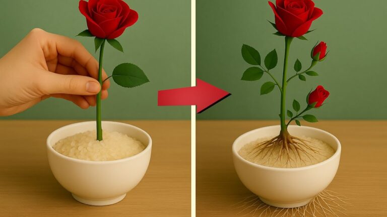 5 einfache Schritte, um Rosen in Reis zu bewurzeln und prächtig erblühen zu lassen