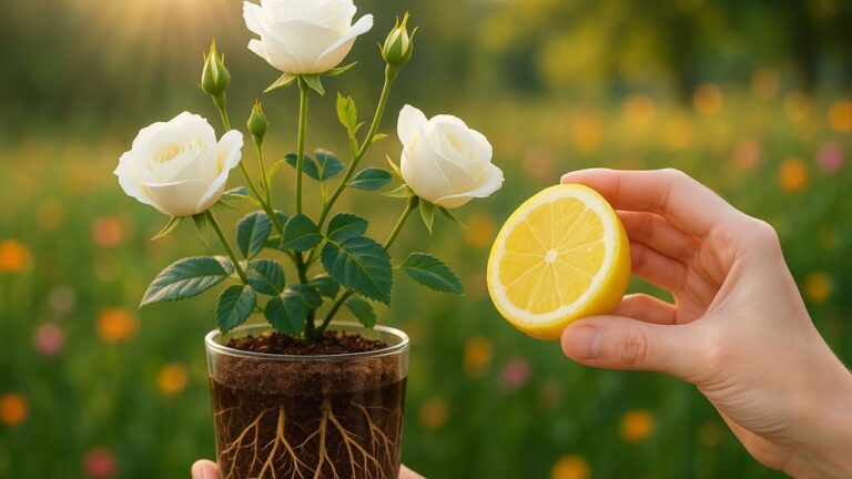 In 24 Stunden: So blüht deine Rosen-Steckling mit nur 1/2 Zitrone!