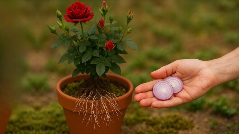 200% mehr Wurzeln: So lassen Zwiebeln deine Rosen das ganze Jahr blühen!