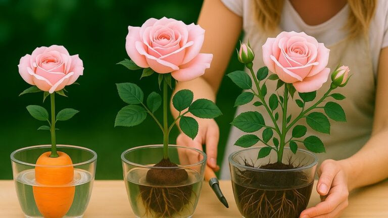 So züchtest du in 24 Stunden 999 Wurzeln aus einem Rosenast und einer Karotte!