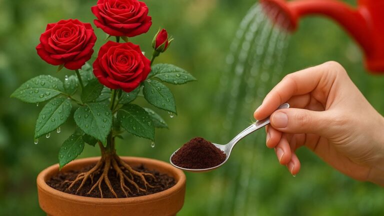 Wurzeln in nur 1 Teelöffel: So blühen deine roten Rosen dauerhaft!