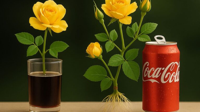 Rose in Cola: So wachsen Wurzeln 300% schneller – Das musst du unbedingt ausprobieren!