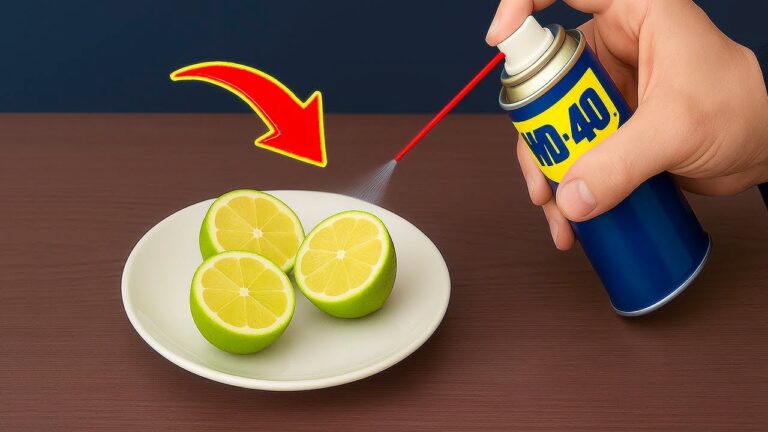 Überraschende 5 Anwendungen für WD-40 und Zitrone, die du sofort ausprobieren musst!