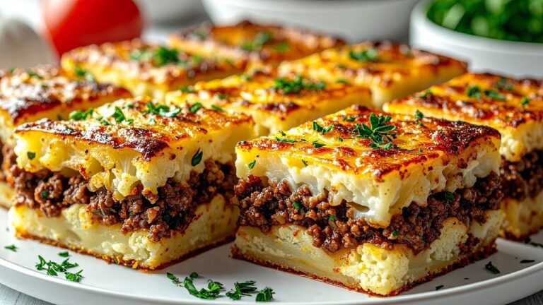 5 einfache Schritte zum köstlichen Blumenkohl-Hackfleisch Kuchen für Weihnachten!