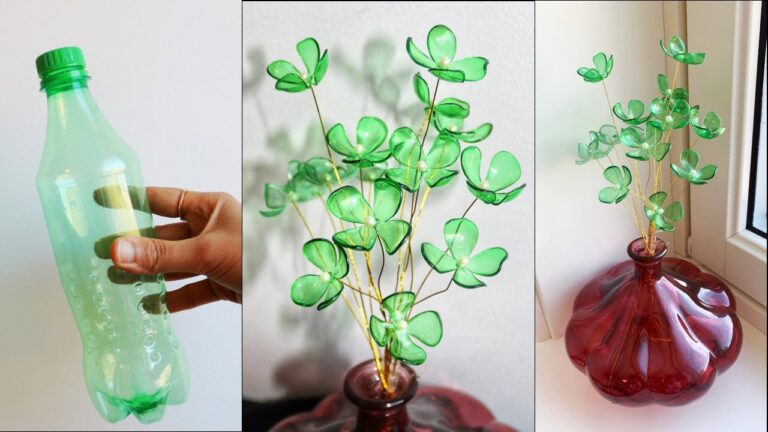 10 kreative Ideen für schöne Blumen aus Plastikflaschen selbst herstellen!