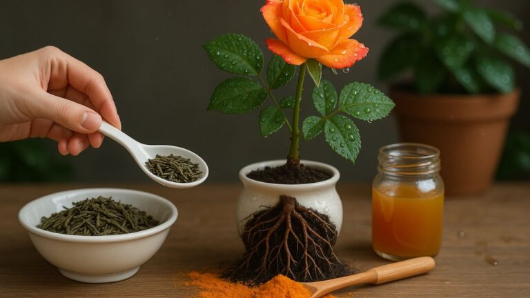 999 Wurzeln über Nacht: So gelingt dir die orange Rose mit Tee!