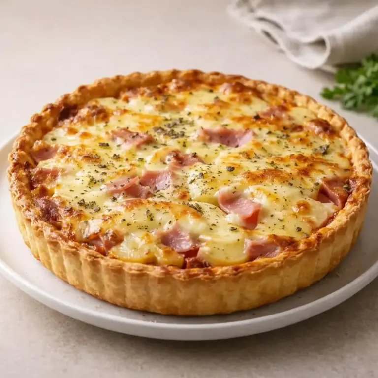 Die geheime Rezeptur für eine köstliche Raclette-Tarte mit Schinken und Kartoffeln