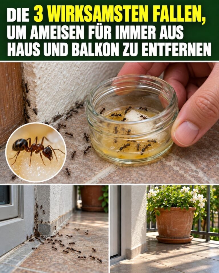 Die 3 wirksamsten Fallen, um Ameisen für immer aus Haus und Balkon zu entfernen