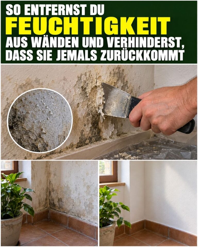 So entfernst du Feuchtigkeit aus Wänden und verhinderst, dass sie jemals zurückkommt
