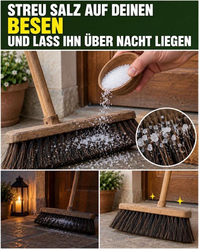 Streu Salz auf deinen Besen und lass ihn über Nacht liegen