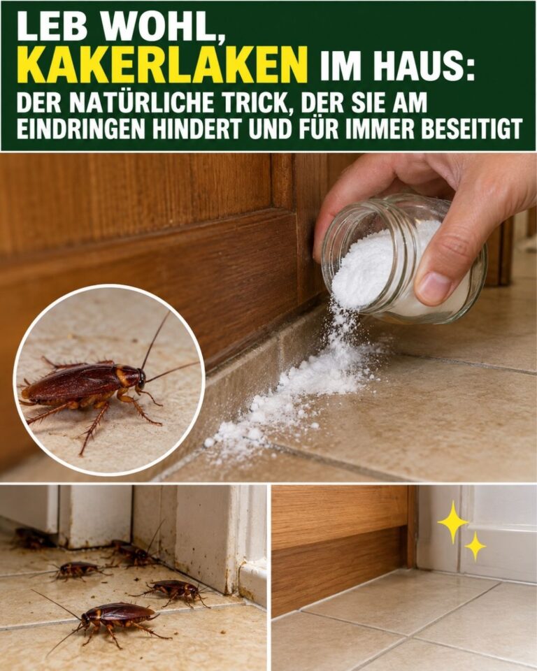 Leb wohl, Kakerlaken im Haus: der natürliche Trick, der sie am Eindringen hindert und für immer beseitigt