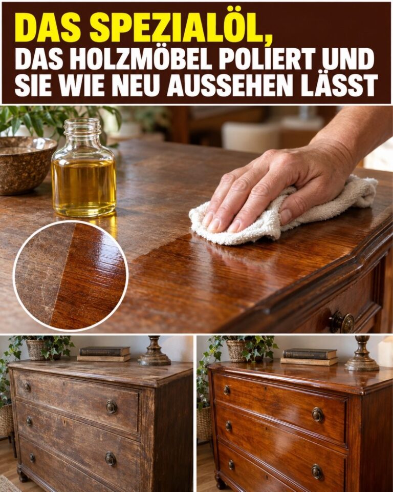 Das Spezialöl, das Holzmöbel poliert und sie wie neu aussehen lässt