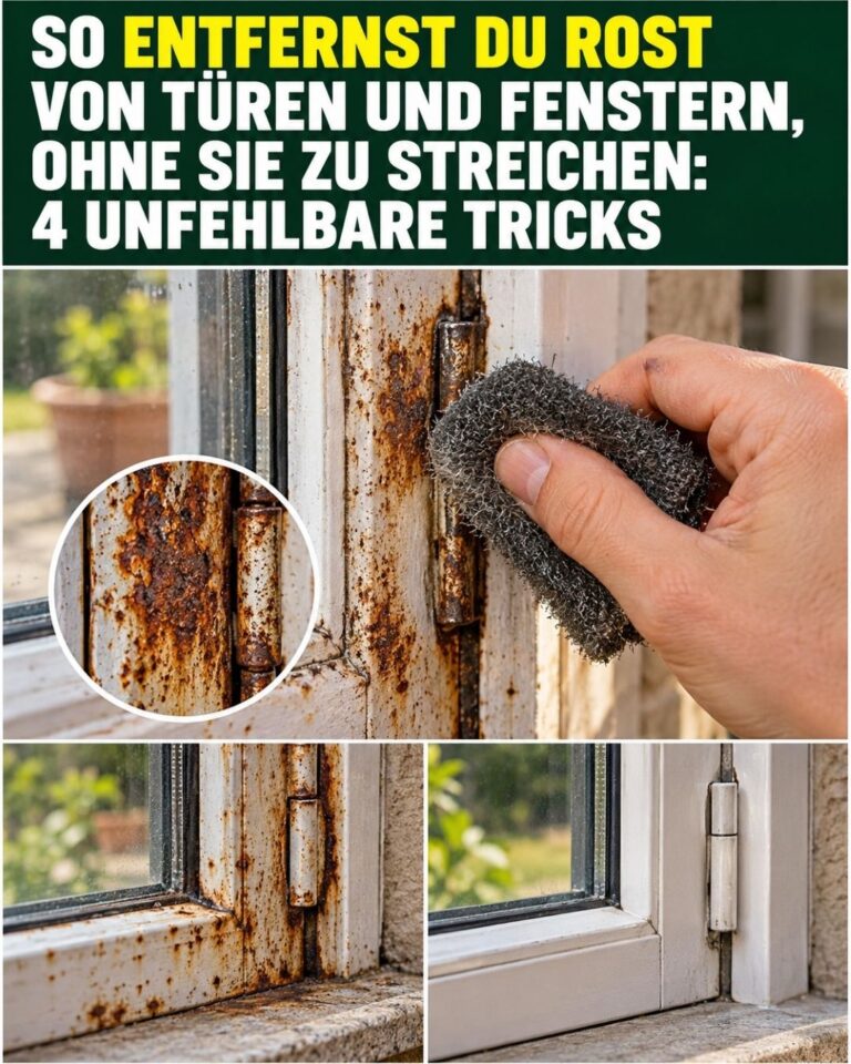 So entfernst du Rost von Türen und Fenstern, ohne sie zu streichen: 4 unfehlbare Tricks