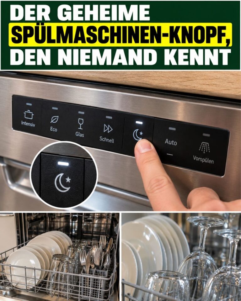 Der geheime Spülmaschinen-Knopf, den NIEMAND kennt